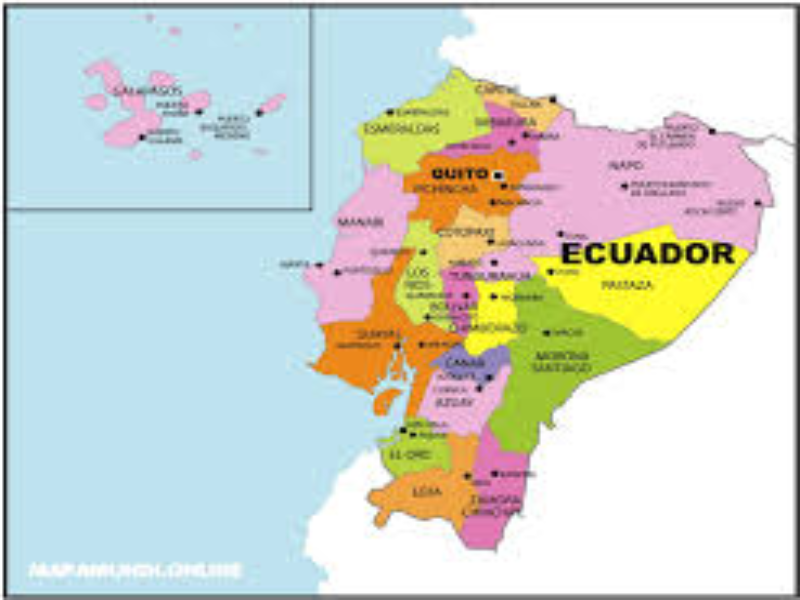 Puzzle De Mapa Pol Tico De Ecuador Rompecabezas De