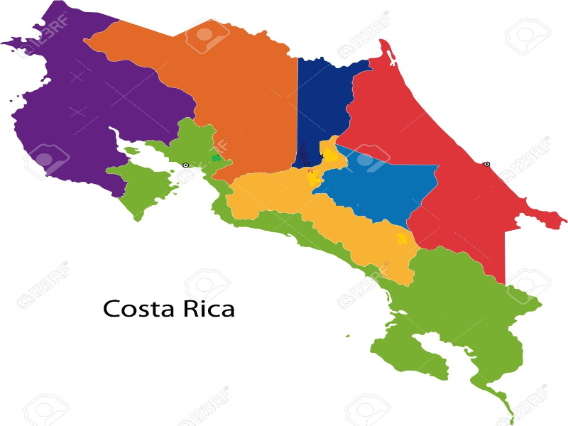 Puzzle De Provincias De Costa Rica Rompecabezas De