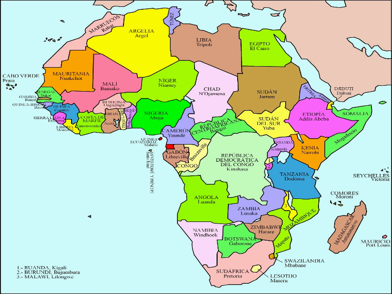 Puzzle de ÁFRICA MAPA rompecabezas de