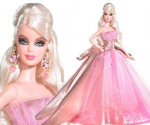 barbie con vestido rosa