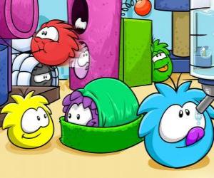 Juegos de Puzzles de Club Penguin