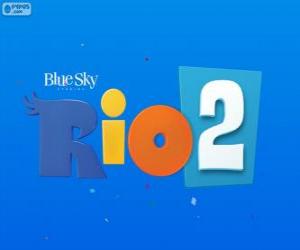 Puzzles de Logo de la película Rio 2 rompecabezas para imprimir