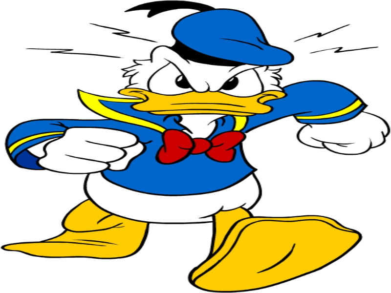 Puzzle De Pato Donald Enojado Rompecabezas De