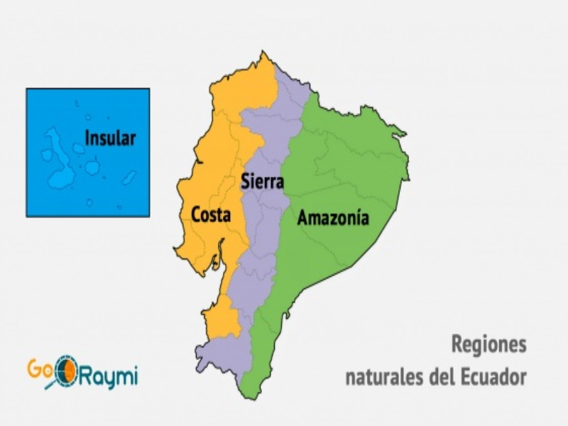 Puzzle De Mapa Del Ecuador Con Sus Regiones Rompecabezas De