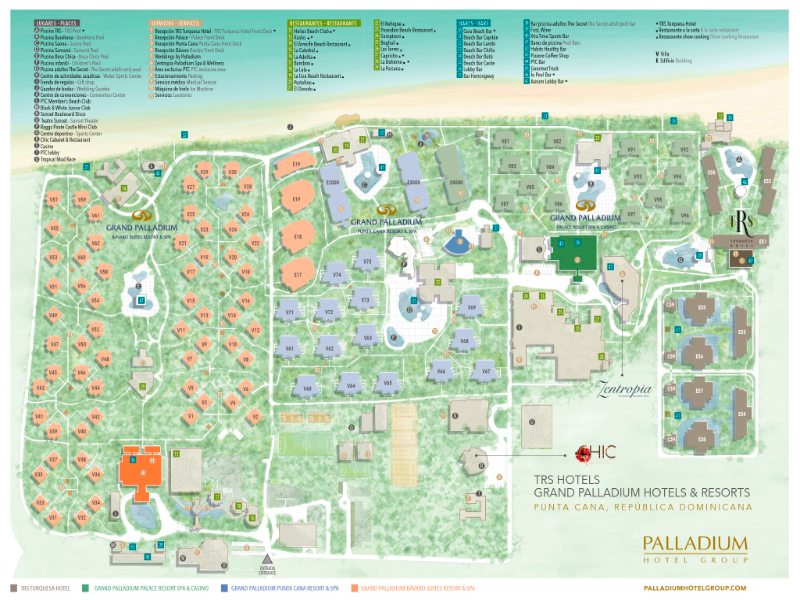 Puzzle De Mapa Grand Palladium Punta Cana Rompecabezas De
