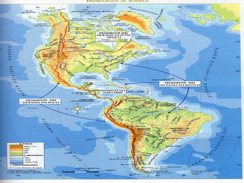 Puzzle De Mapa Hidrográfico De America Rompecabezas De 