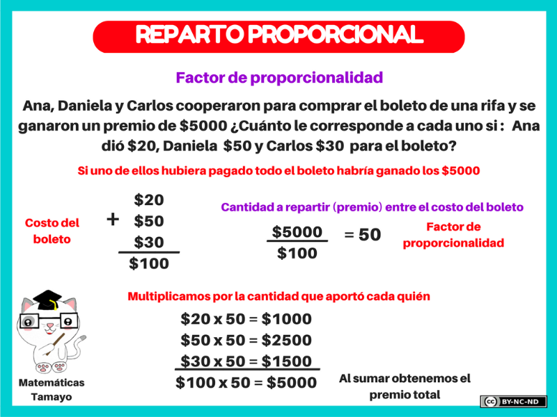 Puzzle De Repartos Proporcionales , Rompecabezas De